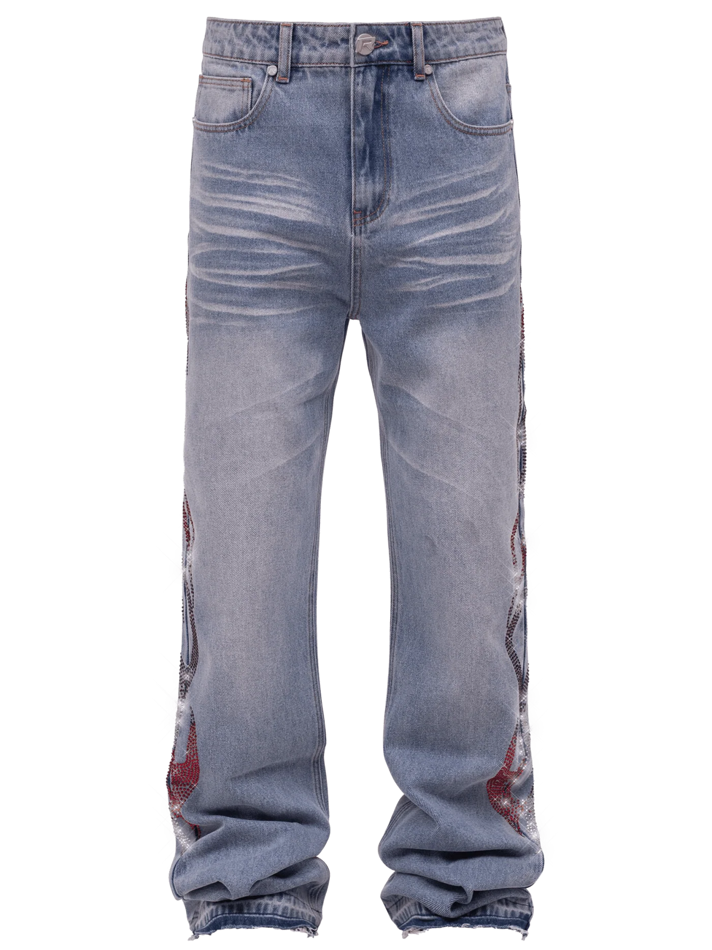 Viper Flames Denim - Light Stone